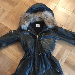 SAM fur hood camper jacket, size M